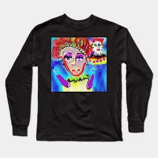 Clown Pop Art Long Sleeve T-Shirt